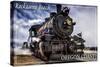 Rockaway Beach, Oregon - Train Front View-Lantern Press-Stretched Canvas