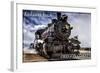 Rockaway Beach, Oregon - Train Front View-Lantern Press-Framed Art Print