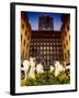 Rockefeller Center and 5th Ave Views with Christmas Decoration at Nightfall-Philippe Hugonnard-Framed Photographic Print