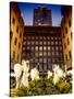 Rockefeller Center and 5th Ave Views with Christmas Decoration at Nightfall-Philippe Hugonnard-Stretched Canvas