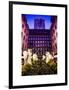 Rockefeller Center and 5th Ave Views with Christmas Decoration at Nightfall-Philippe Hugonnard-Framed Art Print