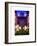 Rockefeller Center and 5th Ave Views with Christmas Decoration at Nightfall-Philippe Hugonnard-Framed Art Print