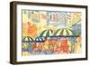 Rockefeller Center Cafe-null-Framed Premium Giclee Print