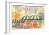 Rockefeller Center Cafe-null-Framed Premium Giclee Print