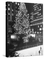 Rockefeller Center Christmas Tree at Night-Alfred Eisenstaedt-Stretched Canvas