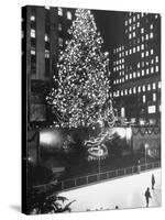 Rockefeller Center Christmas Tree at Night-Alfred Eisenstaedt-Stretched Canvas