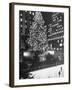 Rockefeller Center Christmas Tree at Night-Alfred Eisenstaedt-Framed Photographic Print