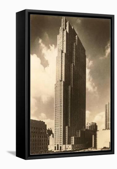 Rockefeller Center, New York City-null-Framed Stretched Canvas