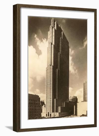 Rockefeller Center, New York City-null-Framed Art Print