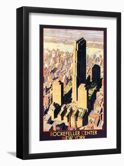 Rockefeller Center, New York-Leslie Ragan-Framed Art Print