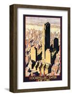 Rockefeller Center, New York-Leslie Ragan-Framed Art Print