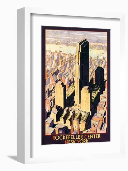 Rockefeller Center, New York-Leslie Ragan-Framed Art Print