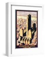 Rockefeller Center, New York-Leslie Ragan-Framed Art Print