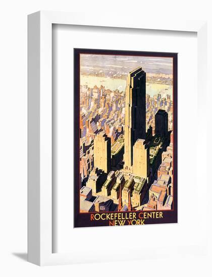 Rockefeller Center, New York-Leslie Ragan-Framed Art Print