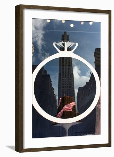 Rockefeller Center Reflection-null-Framed Photo