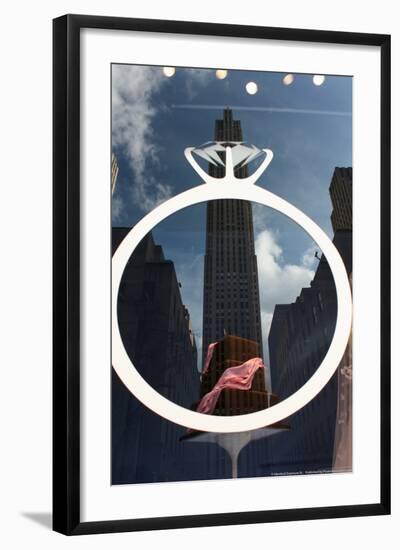 Rockefeller Center Reflection-null-Framed Photo