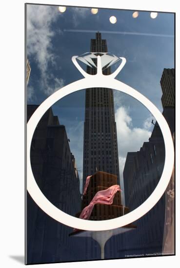 Rockefeller Center Reflection-null-Mounted Photo
