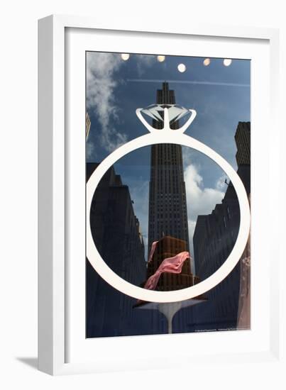 Rockefeller Center Reflection-null-Framed Photo