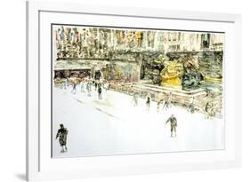 Rockefeller Center, Skaters-Anthony Butera-Framed Giclee Print