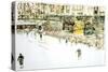 Rockefeller Center, Skaters-Anthony Butera-Stretched Canvas