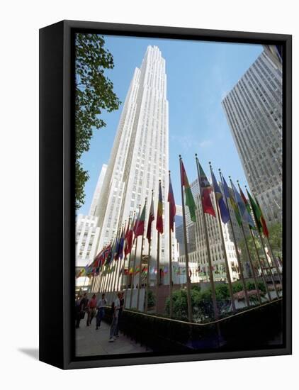 Rockefeller Center-Marty Lederhandler-Framed Stretched Canvas