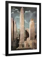 Rockefeller Center-null-Framed Premium Giclee Print