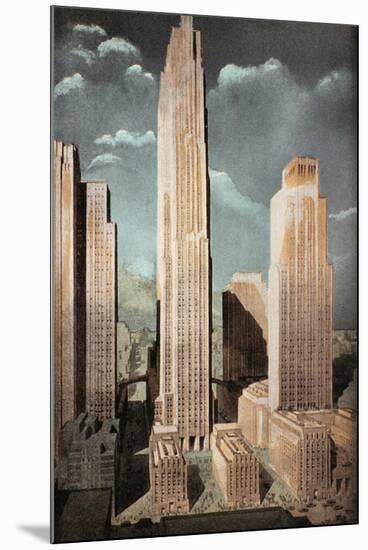 Rockefeller Center-null-Mounted Premium Giclee Print