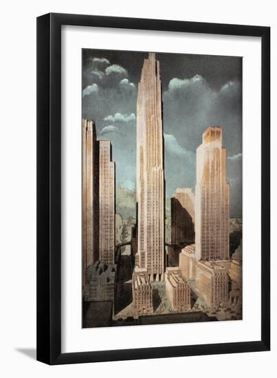 Rockefeller Center-null-Framed Giclee Print