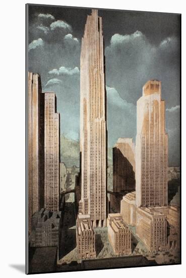 Rockefeller Center-null-Mounted Giclee Print