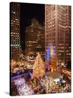 Rockefeller Tree Lighting-Frank Franklin II-Stretched Canvas