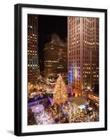 Rockefeller Tree Lighting-Frank Franklin II-Framed Premium Photographic Print