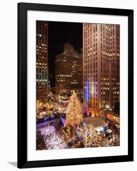 Rockefeller Tree Lighting-Frank Franklin II-Framed Photographic Print