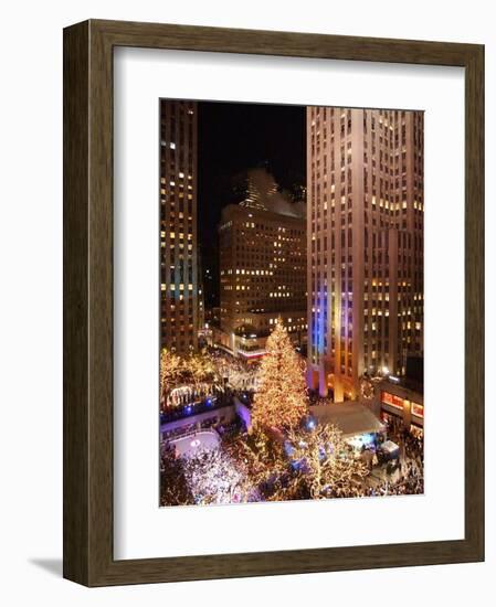 Rockefeller Tree Lighting-Frank Franklin II-Framed Photographic Print