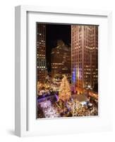 Rockefeller Tree Lighting-Frank Franklin II-Framed Photographic Print