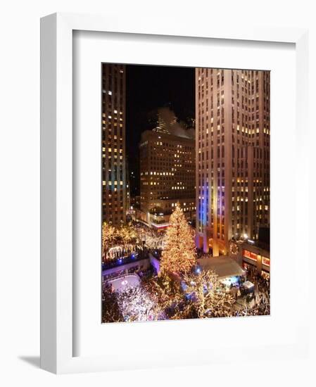 Rockefeller Tree Lighting-Frank Franklin II-Framed Photographic Print