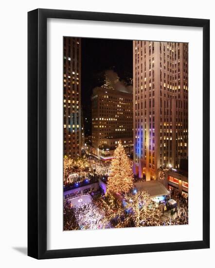 Rockefeller Tree Lighting-Frank Franklin II-Framed Photographic Print