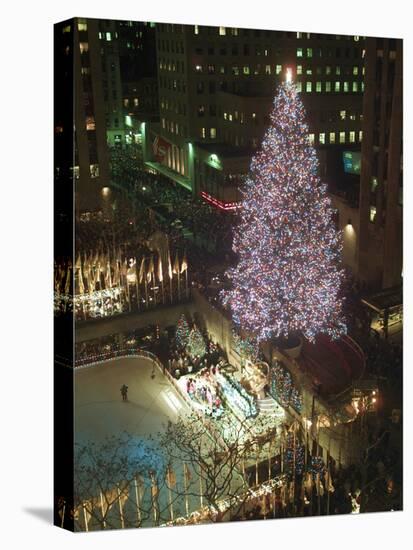 Rockefeller Tree-Mark Lennihan-Stretched Canvas