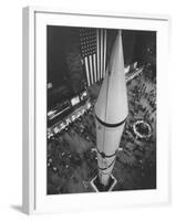 Rocket Being Displayed at Grand Central Station as a Salute to International Geophysical Year-null-Framed Photographic Print