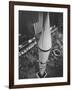 Rocket Being Displayed at Grand Central Station as a Salute to International Geophysical Year-null-Framed Photographic Print