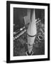 Rocket Being Displayed at Grand Central Station as a Salute to International Geophysical Year-null-Framed Photographic Print