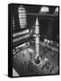 Rocket Being Displayed at Grand Central Station as a Salute to International Geophysical Year-null-Framed Stretched Canvas