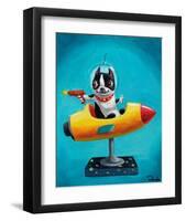 Rocket Blue-Brian Rubenacker-Framed Art Print