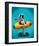 Rocket Blue-Brian Rubenacker-Framed Art Print