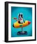 Rocket Blue-Brian Rubenacker-Framed Art Print