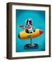 Rocket Blue-Brian Rubenacker-Framed Art Print