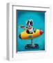 Rocket Blue-Brian Rubenacker-Framed Art Print