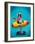 Rocket Blue-Brian Rubenacker-Framed Art Print