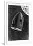 Rocket Capsule Illustration from the 1872 Edition of from the Earth to the Moon-Jules Verne-Framed Giclee Print