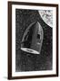 Rocket Capsule Illustration from the 1872 Edition of from the Earth to the Moon-Jules Verne-Framed Giclee Print