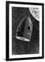 Rocket Capsule Illustration from the 1872 Edition of from the Earth to the Moon-Jules Verne-Framed Giclee Print